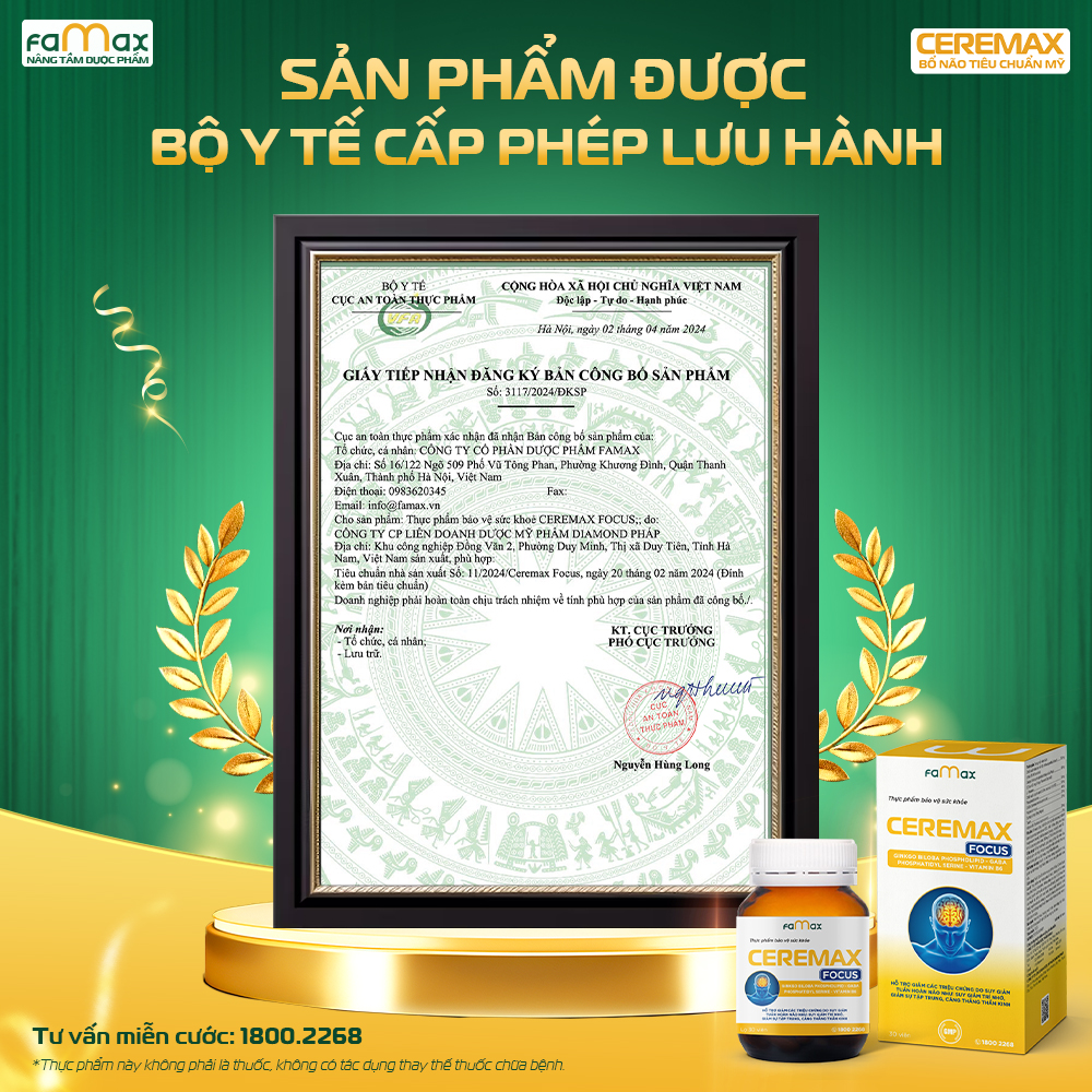 Giấy công bố sản phẩm đạt đủ điều kiện lưu hành tại Việt Nam Công Bố Cere