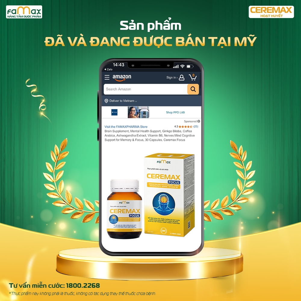 SẢN PHẨM ĐẠT TIÊU CHUẨN FDA đã Và đang Bán Tại Mỹ